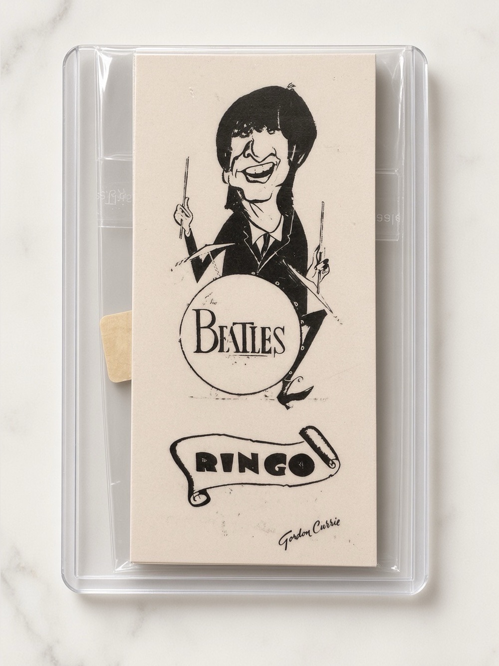 1964 Beatles Gordon Currie Caricature Card Set of 4 Matthews Rotary Press